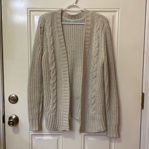 Cable knit cardigan
